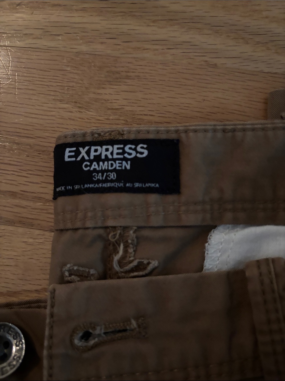 Express Camden Men's Chinos in Tan - Picture 2 of 3